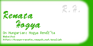 renata hogya business card